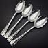 Beautiful Set Of 4 Table Spoons - Silver Plated - Sharman D.neill 1908 - Antique (#59688) 7