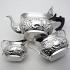 Gorgeous Repousse Silver Plated Spinster Tea Set - Antique Gibson Belfast (#59723) 9