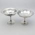 2x Silver Plated Pedestal Small Compote Dishes - Antique C. 1920 (#59731) 7