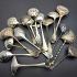 Bulk Quantity Lot Of 16x Antique Silver Plated Sifting / Straining Ladles (#59745) 6