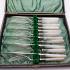 Mother Of Pearl Handle Fruit Dessert Cutlery Set Silver Plated Antique (#59768) 2