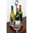 Beautiful Victorian Triple Wine Bottle Coaster Stand Silver Plated Antique (#59786) 11