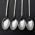 4x India Silver Coffee Spoons - Elephants Etc - Vintage - White Metal (#59815) 3