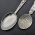 2x Vintage Egyptian Silver Souvenir Spoons (#59822) 4