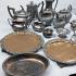 Bulk Quantity Job Lot Silver Plated Tableware Including Tea Sets (#59828) 11