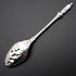 Beautiful Victorian Berry Bowl Jam Spoon - Apostle Handle - Silver Plated (#59852) 5