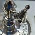 Antique Silver Plated Large Ornate  Inkwell Standish C. 1860 Sheffield (#59871) 5