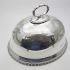 Antique Silver Plated Small Meat Dish Cover Dome - Worn - Atkin Bros Sheffield (#59872) 6