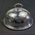 Antique Silver Plated Small Meat Dish Cover Dome - Worn - Atkin Bros Sheffield (#59872) 10