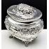 Antique Silver Plated Ornate Tea Caddy / Covered Sugar Bowl (#59875) 5