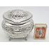Antique Silver Plated Ornate Tea Caddy / Covered Sugar Bowl (#59875) 6