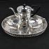 Silver Plated Chased Tea Service Serving Tray - Sheffield Vintage (#59890) 2