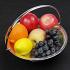 Silver Plated Swing Handled Fruit Basket Bowl - Vintage (#59894) 2