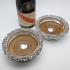 Fabulous Old Sheffield Plate Wine Bottle Funnel & Matching Pair Of Coasters (#59909) 3