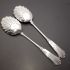 Pair Of Antique Silver Plated Serving Spoons - Deakin Sheffield (#60185) 3