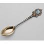 South Shields Sterling Silver Enamel Spoon (a/f) - Wjd 1924 - Gilt Bowl Vintage (#56739) 5
