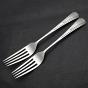 Pair High Art Deco Side / Dessert Forks - Silver Plated Isg Epns - Vintage (#58272) 5