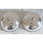 Pair Of Silver Plated Dinner Plate Dish Covers - Vintage (#58822) 2