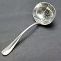 Hanoverian Pattern Straining Sauce Ladle - Silver Plated Antique (#59073) 2
