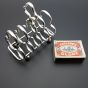Antique Silver Plated Small Club / Shamrock Shaped Bars Toast Rack (#59560) 5