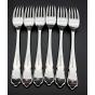 Dubarry Pattern - Set 6x Dinner Forks - Epns A1 Sheffield Silver Plated (#59589) 2