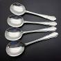 Dubarry Pattern - 4x Soup Spoons - Epns A1 Sheffield Silver Plated (#59592) 5