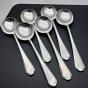 Walker & Hall St James Set Of 6 Soup Spoons - Silver Plated 1957 - Vintage (#59700) 5