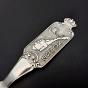 Vintage 830 Solid Silver Norway Souvenir Caddy Spoon Saethers Gull (#59777) 2