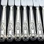 Kings Pattern - Set Of 8 Dinner Knives - Silver Plated Handles - Arthur Price (#59788) 2