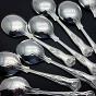 Kings Pattern - Set Of 8 Soup Spoons Epns A1 Sheffield Silver Plated (#59793) 4
