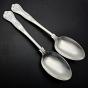 Kings Pattern - Pair Of Table Spoons Epns A1 Sheffield Silver Plated (#59795) 3