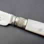 Mother Of Pearl Handle Silver Plated Cake Knife - Daniel & Arter Antique (#59826) 3