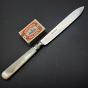 Mother Of Pearl Handle Silver Plated Cake Knife - Daniel & Arter Antique (#59826) 4