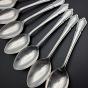 Dubarry Pattern Set Of 8 Tea Spoons - Walker & Hall Silver Plated Vintage (#59856) 2