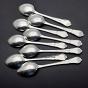 Dubarry Pattern - Set Of 8 Silver Plated Coffee Spoons - Cooper Bros - Vintage (#59930) 4