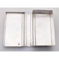 Antique Silver Plated Small Sandwich Box Double Hinged (#100201) 3