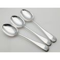 Old English Pattern Set Of 3 Tablespoons - Sheffield Epns Silver Plated Vintage (#100342) 2