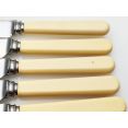 6x Steel Side/dessert Knives Faux Bone Handle Unity Sheffield Vintage (#100372) 4