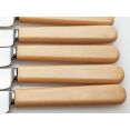 6x Steel Dessert Knives Faux Bone Handled Smith Seymore Sheffield Vintage (#100375) 4