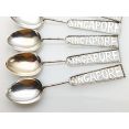 6x Singapore Souvenir Spoons - Vintage - White Metal (#100423) 3
