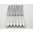 Chippendale Pattern Set Of 6 Dinner Knives Cooper Bros Silver Plated Handles (#100441) 4