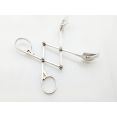 Unusual Victorian Extending Pickle Grabbers Tongs - Silver Plated Antique (#100445) 2