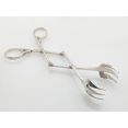 Unusual Victorian Extending Pickle Grabbers Tongs - Silver Plated Antique (#100445) 3