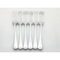 Gleaming Old English Pattern Dinner Forks Set Of 6 Silver Plated Antique L&w (#100451) 4