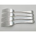 Old English Pattern 4x Dinner Forks - Silver Plated Epns - Vintage Viners (#100573) 2