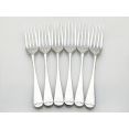 Old English Pattern 6x Side/dessert Forks - Silver Plated Epns - Vintage Viners (#100574) 4