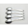 Kings Pattern - 4x Tea Spoons - Silver Plated Epns A1 Sheffield Vintage (#100583) 2