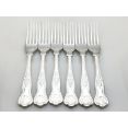 Kings Pattern - Set Of 6 Side / Dessert Forks - Silver Plated Epns A1 Sheffield (#100628) 4