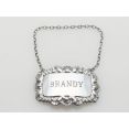 Sterling Silver Brandy Decanter Label Birmingham 1961 (#100690) 4