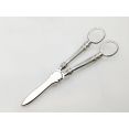 Good Antique Pair Of Grape Scissors - Silver Plated (#100719) 2
